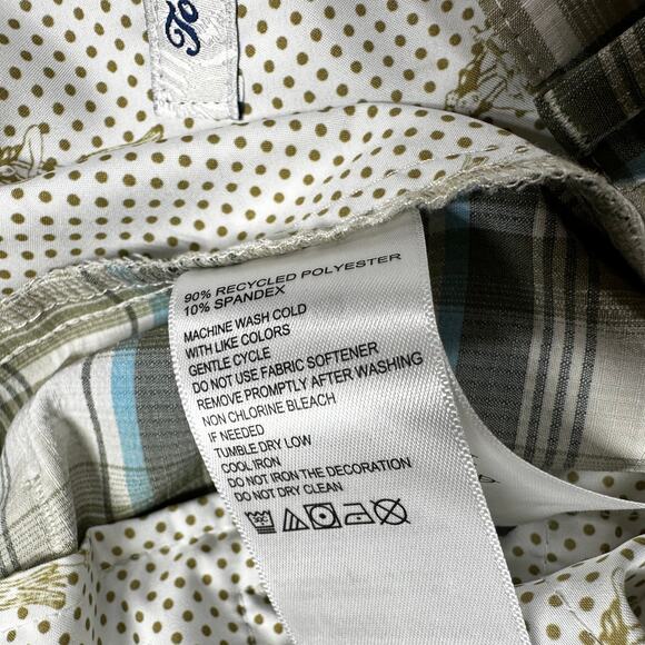 Tommy Bahama NWT Ocean Ombre Khaki Golf Shorts Men's Size 38 Quick Drying UPF 30 - Picture 8 of 12